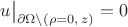 $u \big|_{\partial \Omega \setminus \left(\rho=0, \, z \right)}= 0$