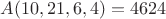 $A(10, 21, 6, 4)=4624$