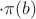 $\cdot \pi(b)$