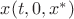 $x(t,0,x^{*})$