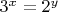 $3^x=2^y$
