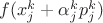 $f(x_{j}^{k}+\alpha_{j}^{k} p_{j}^{k})$