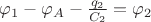 $\varphi _1-\varphi _{A}-\frac{q_2}{C_2}=\varphi _2$