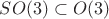 $SO(3)\subset O(3)$