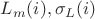 $L_m(i),\sigma_L(i)$