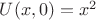 $U(x, 0) = x^2$
