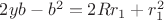 $2yb-b^2=2Rr_1+r_1^2$