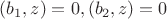 $(b_1, z)=0, (b_2, z)=0$