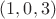 $(1,0,3)$