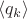 $\langle q_k\rangle$