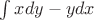 $\int  x dy - y dx$