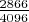 $\frac{2866}{4096}$