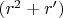 $(r^2+r')$