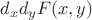 $d_x d_yF(x,y)$