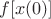 $f[x(0)]$