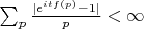 $\sum_p{\frac{|e^{itf(p)}-1|}{p}} < \infty$