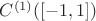 $C^{(1)}([-1,1])$