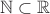 $\mathbb N\subset\mathbb R$