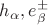 $h_\alpha, e^\pm_\beta$ $h_\alpha, e^\pm_\beta$
