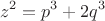 $$z^2 = p^3+2q^3$$