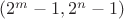 $(2^m-1,2^n-1)$