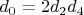 $d_0=2 d_2 d_4$