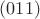 $(0 1 1)$