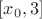 $[x_{0}, 3]$