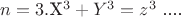 $ Доказательство теоремы Ферма для n=3. 
  Пусть корнями уравнения $X^3 + Y^3 = z^3$ ....$