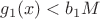 $g_1(x)<b_1M$