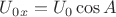 $U_0_x=U_0 \cos A$