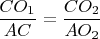 $\dfrac{CO_1}{AC}=\dfrac{CO_2}{AO_2}$