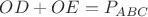 $OD+OE=P_{ABC}$