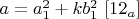 $a=a_1^2+kb_1^2$    $[12_a]$