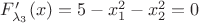 $F'_{\lambda_3}(x)=5-x_1^2-x_2^2=0$
