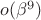 $o(\beta^9)$