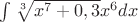 $\int\sqrt[3]{x^7+0,3} x^6 dx$