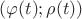 $(\varphi(t);\rho(t))$