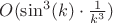 $O(\sin^3(k) \cdot \frac{1}{k^3})$