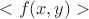 $<f(x, y)>$