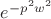 $e^{-p^2w^2}$