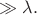 $\gg\lambda.$