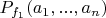 $P_{f_1}(a_1,...,a_n)$