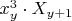 $x_{y}^3 \cdot X_{y+1}$