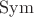 $\mathrm{Sym}$