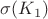 $\sigma(K_1)$