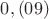$0,(09)$