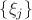 $\[\{ {\xi _j}\} \]$