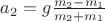 $a_2=g\frac{m_2-m_1}{m_2+m_1}$