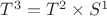 $T^3=T^2\times S^1$